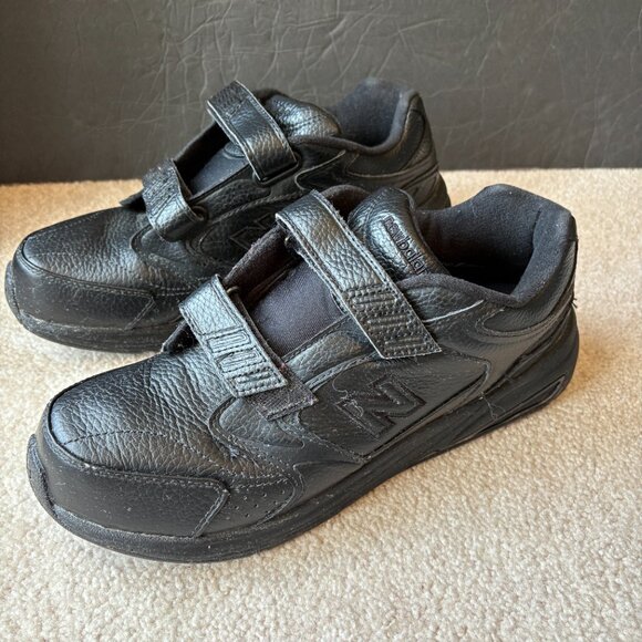 New Balance 927 Men's Walking Shoes Size 9.5 Dual Strap Black Leather MW927VK - Picture 3 of 7